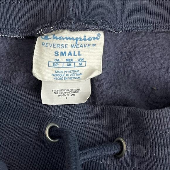 Champion Running Shorts Woman's Sz Small Blue Reverse Weave Soft Cotton Fitness - Picture 5 of 5